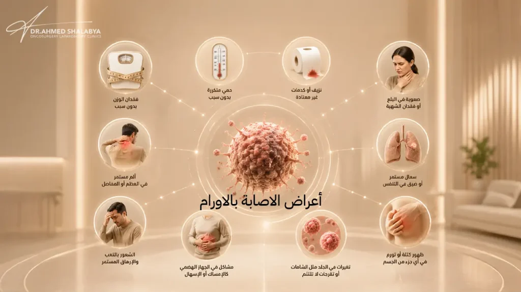 اعراض الاصابة بالاورام