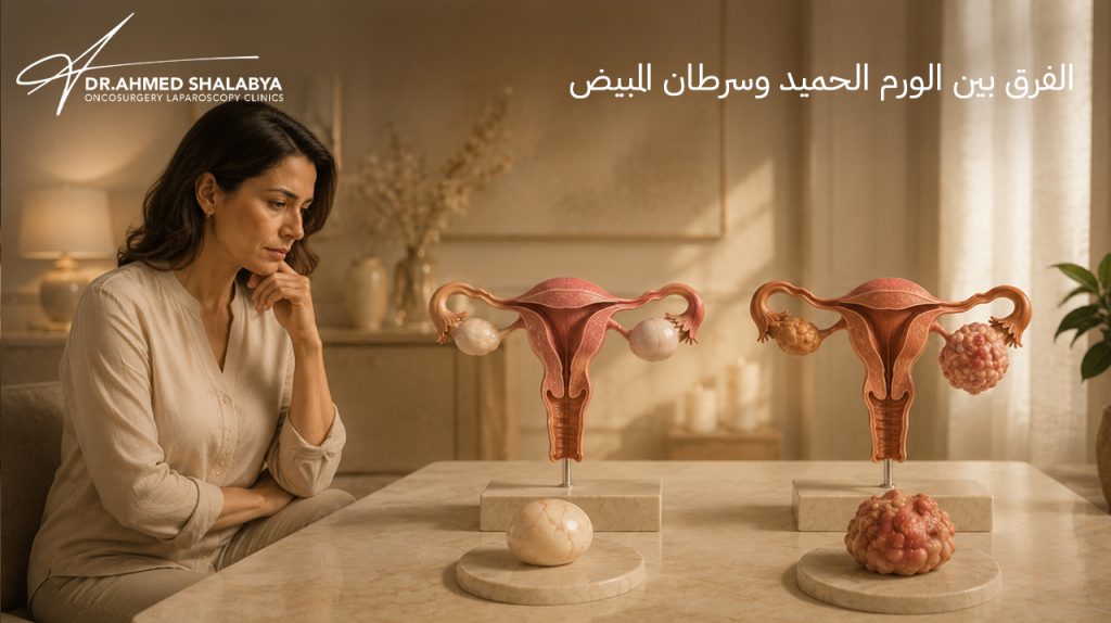 الفرق بين الورم الحميد وسرطان المبيض